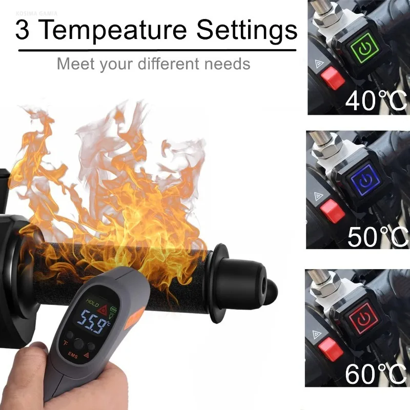 Motorcycle Heated Grips 12V 3- - Handlebar Grip Heated ulasan dan harga