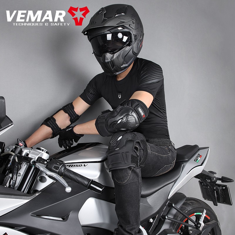4Pcs Motorcycle Knee Elbow Pad - Motorcycle Gear Mens ulasan dan harga