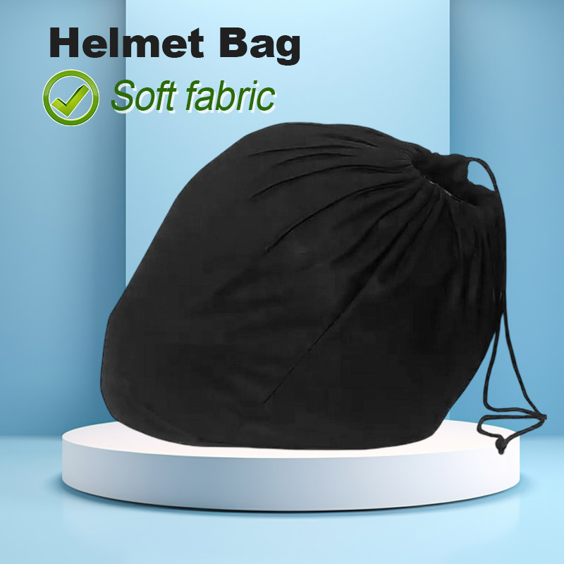 Soft Helmet Bag Plush Drawstri - Motorcycle Gear Backpack ulasan dan harga